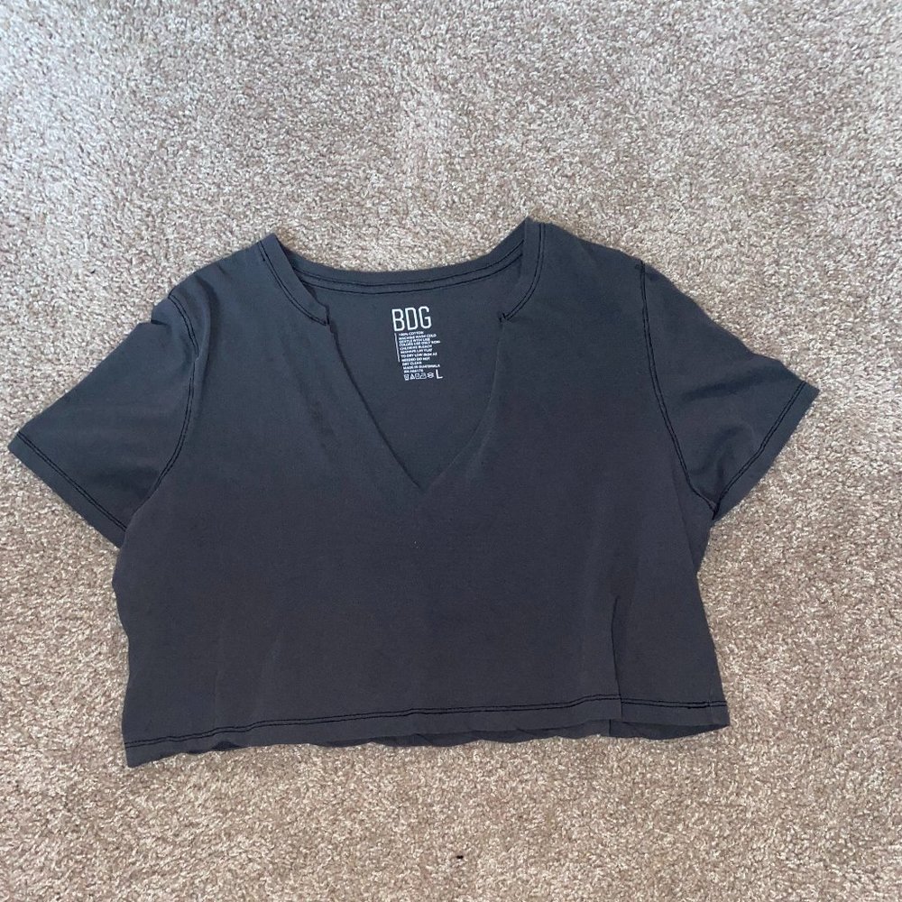 Grey crop top